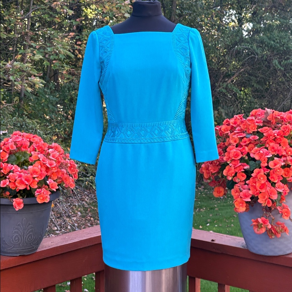 ANTONIO MELANI Vibrant Teal Dress-NWOT